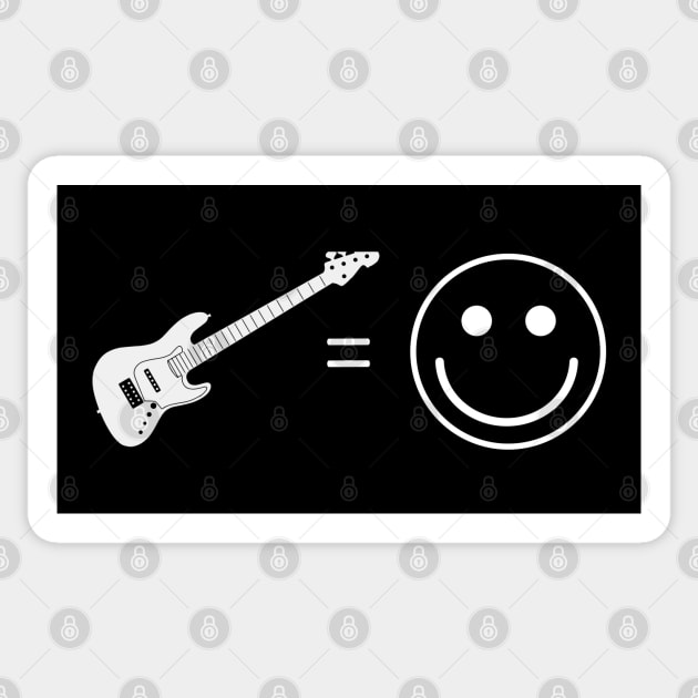Fender Jazzbass is happiness Sticker by Deathrocktee